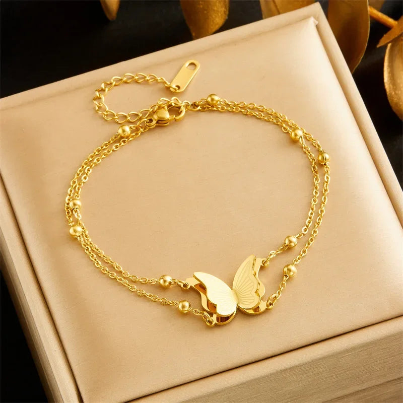 Hot Sale Exaggerate Individuality Metal Smooth Surface Water Drop Bangle for Woman Adjustable Bracelet Paty Jewelry Daily Wear