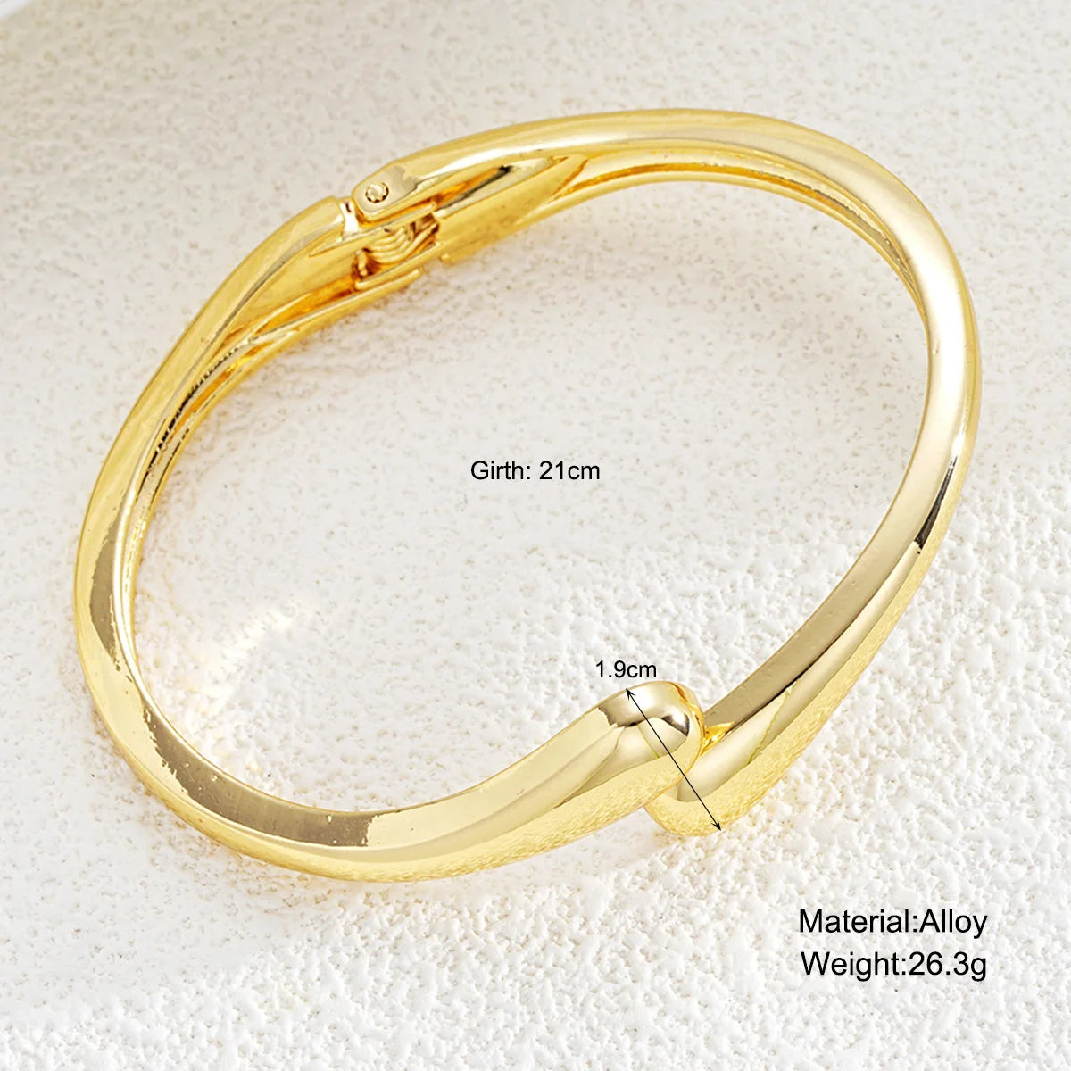 Hot Sale Exaggerate Individuality Metal Smooth Surface Water Drop Bangle for Woman Adjustable Bracelet Paty Jewelry Daily Wear