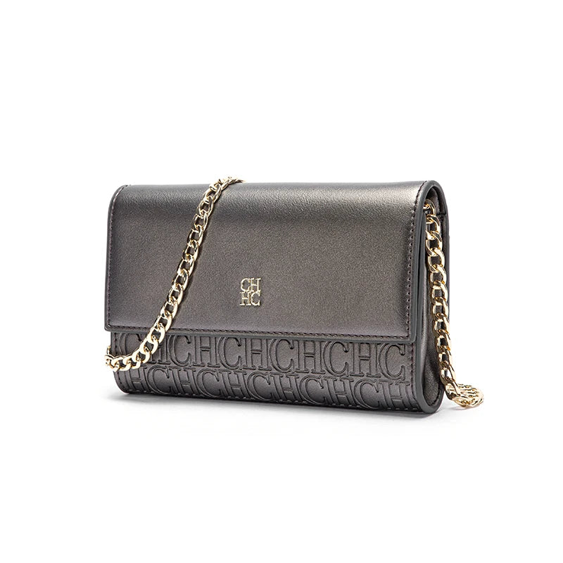 CHCH Women's Magnetic Flip Chain Shoulder Bag