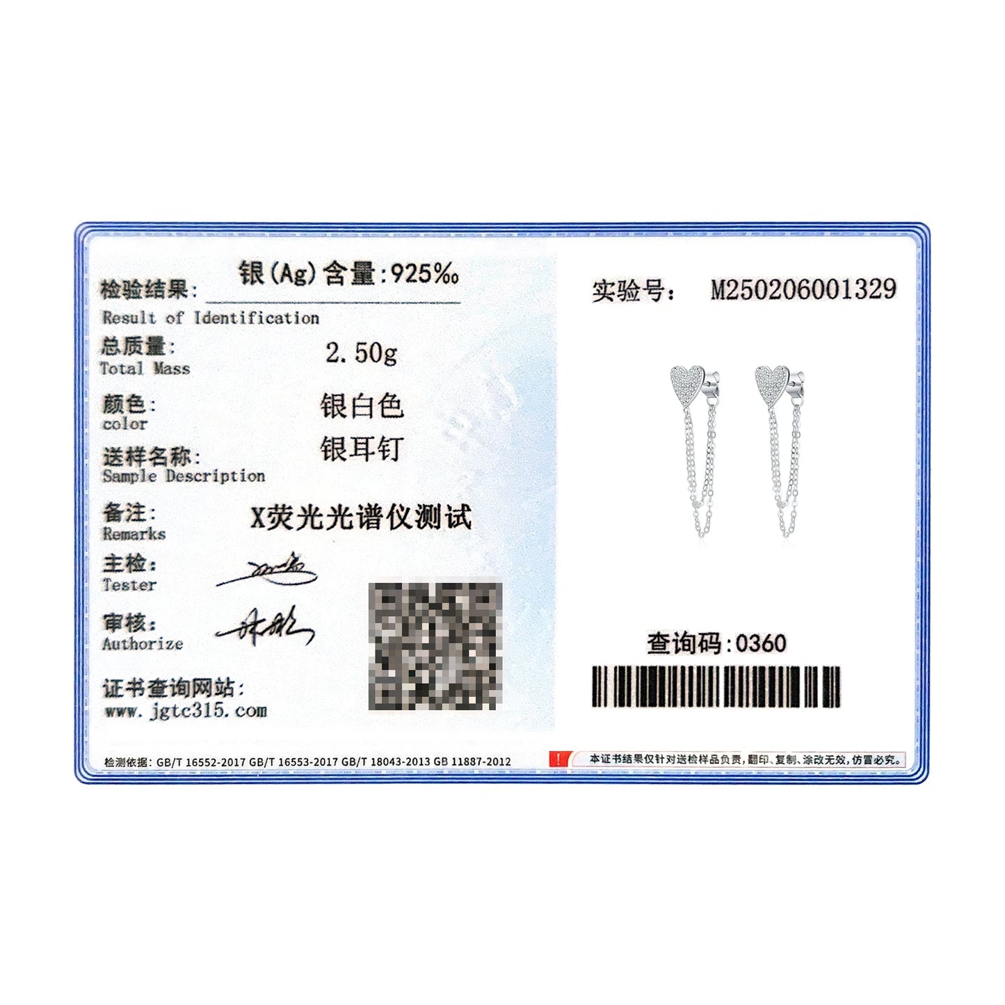 MODIAN 925 Sterling Silver Sparkling CZ Hearts Long Tassel Chain Trendy Daily Stud Earrings For Women Fine Jewelry Gifts