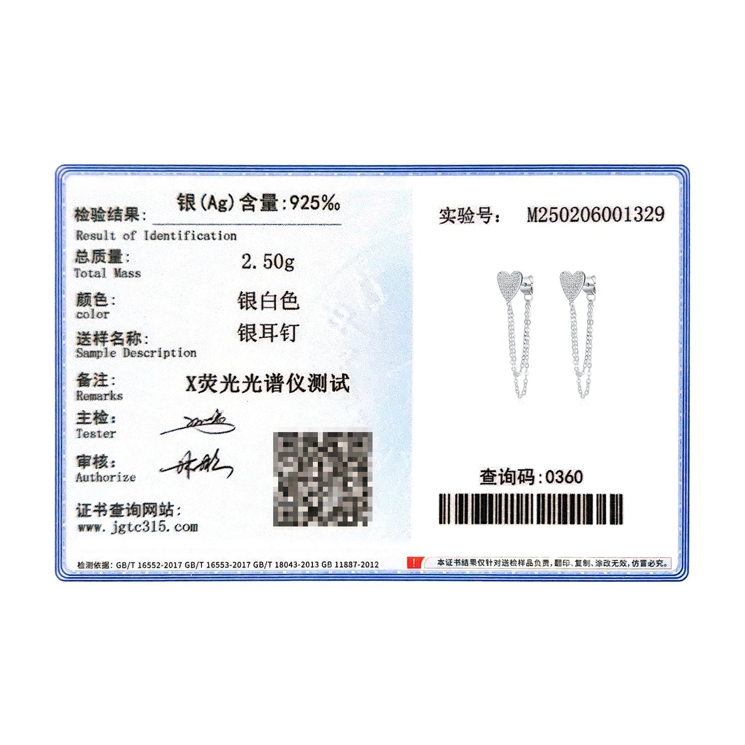 MODIAN 925 Sterling Silver Sparkling CZ Hearts Long Tassel Chain Trendy Daily Stud Earrings For Women Fine Jewelry Gifts