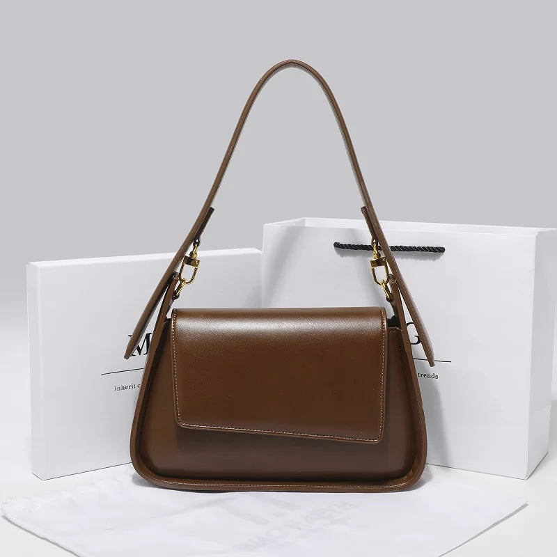 High Quality Genuine Leather Women's Handbag shoulder bag 2025 new Underarm crossbody bag female gift handbag for women